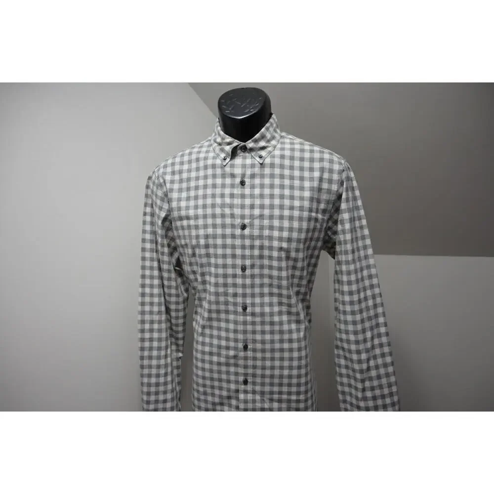 J Crew Slim‎ Fit Dress Shirt Plaid Casual Long Sleeve Button Up Mens Sz Medium